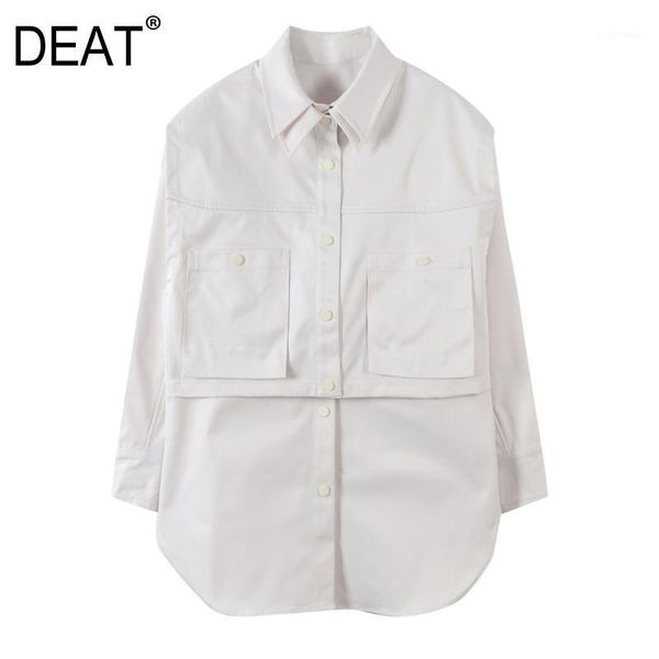 deat 2021 new fashion spliced solid color clean and casual two piece women's cardigan turn-down collar shirt 7b00911, Black;brown
deat 2021 new fashion spliced solid color clean and casual two piece women's cardigan turn-down collar shirt 7b00911, Black;brown