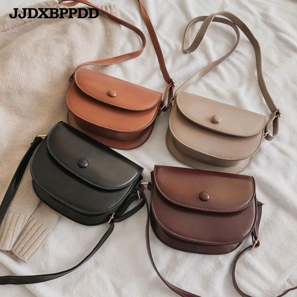 jjdxbppdd women shoulder bag pu leather semicircle handbag simple casual messenger bags gift popular crossbody bag
