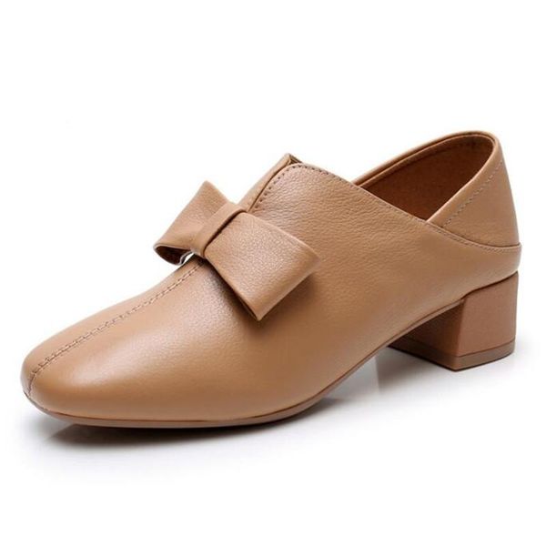 2020 spring new square head bow women high heel shoes fashion shoes elegant comfort soft genuine leather large size 43, Black
2020 spring new square head bow women high heel shoes fashion shoes elegant comfort soft genuine leather large size 43, Black