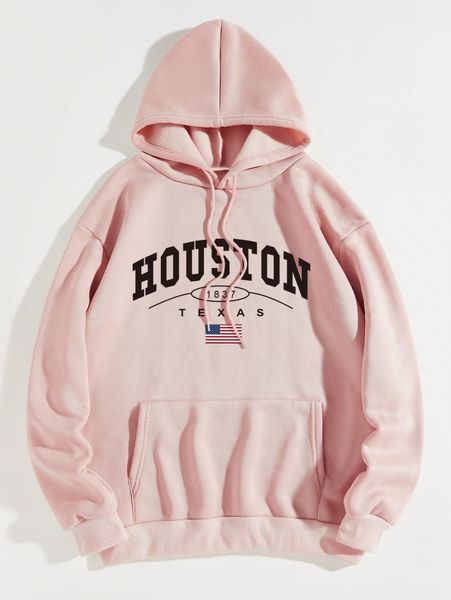 american flag & letter graphic kangaroo pocket drawstring thermal hoodie s6is#, White;black
american flag & letter graphic kangaroo pocket drawstring thermal hoodie s6is#, White;black