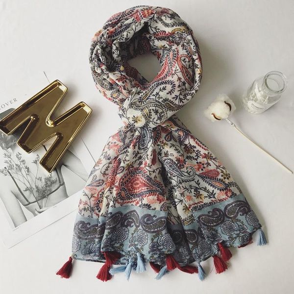 2020 spring new women's cotton scarf sen women's series cashews famous family wind extended sunscreen big shawl scarf luxury wmtet, Blue;gray
2020 spring new women's cotton scarf sen women's series cashews famous family wind extended sunscreen big shawl scarf luxury wmtet, Blue;gray