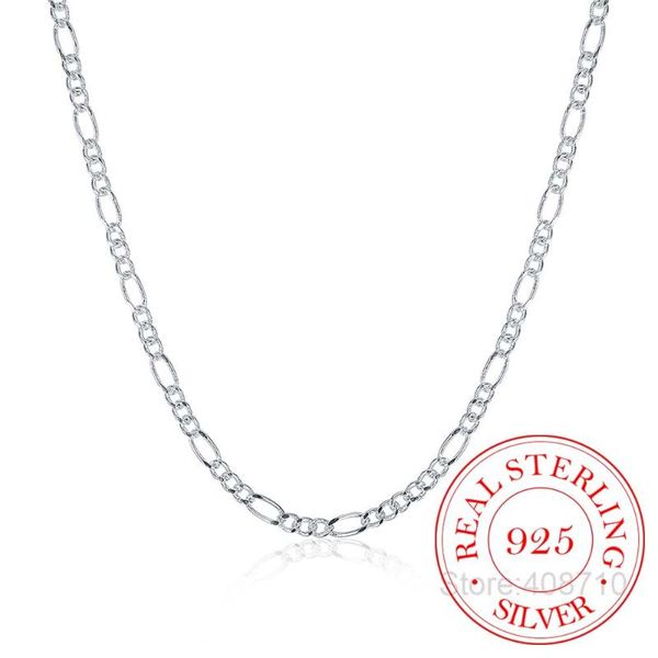 italy made 925 sterling silver figaro chain 2mm slim choker necklace women jewelry kolye collier collares ketting colar 40-60cm
italy made 925 sterling silver figaro chain 2mm slim choker necklace women jewelry kolye collier collares ketting colar 40-60cm