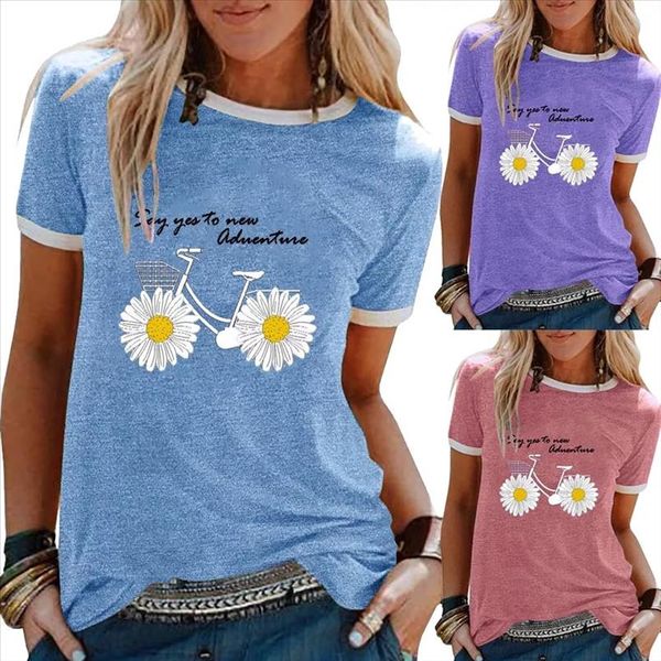 t shirt women summer sunflower bike printing tshirt 2020 ladies casual short sleeve tee shirt female casual tunic 2020 new, White
t shirt women summer sunflower bike printing tshirt 2020 ladies casual short sleeve tee shirt female casual tunic 2020 new, White