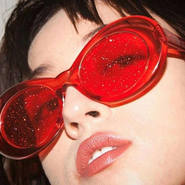aoze oval sunglasses women colorful candy clear sun glasses men sequin red pink eyewear kurt cobain glasses clout gogglesuv400, White;black
aoze oval sunglasses women colorful candy clear sun glasses men sequin red pink eyewear kurt cobain glasses clout gogglesuv400, White;black