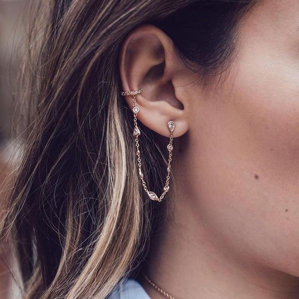 stud a piece long chain small bezel cz link sparking bling fashion jewelry 925 sterling silver women girl earring, Golden;silver
stud a piece long chain small bezel cz link sparking bling fashion jewelry 925 sterling silver women girl earring, Golden;silver