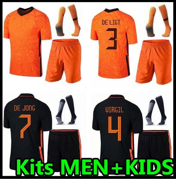 20 21 netherlands soccer jerseys kits de jong wijnaldum holland virgil football shirt 2020 strootman memphis boys set uniforms men + kids, Black
20 21 netherlands soccer jerseys kits de jong wijnaldum holland virgil football shirt 2020 strootman memphis boys set uniforms men + kids, Black