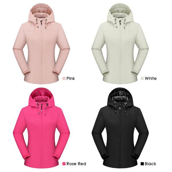 women mountain waterproof shell jacket ski jacket windproof winter warm for camping hiking skiing, White;black
women mountain waterproof shell jacket ski jacket windproof winter warm for camping hiking skiing, White;black