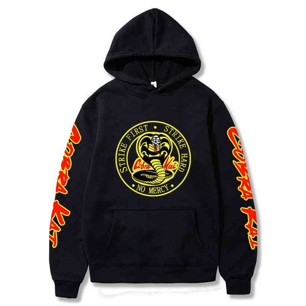 cobra kai hooded sweatshirt, casual sweater with strike hard strike first no mercy, Black
cobra kai hooded sweatshirt, casual sweater with strike hard strike first no mercy, Black