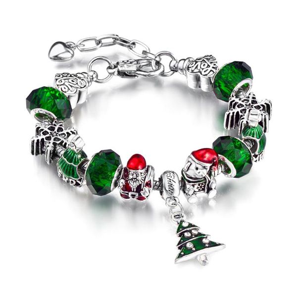 christmas charm pendant bracelet ladies alloy holiday jewelry gift with christmas tree snowman bear snowflakes decoration #40, Black
christmas charm pendant bracelet ladies alloy holiday jewelry gift with christmas tree snowman bear snowflakes decoration #40, Black