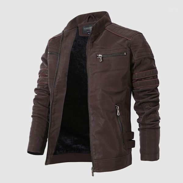 new winter leather jacket men stand collar motorcycle washed retro velour leather jacket mens 3 color coats plus size1, Black
new winter leather jacket men stand collar motorcycle washed retro velour leather jacket mens 3 color coats plus size1, Black