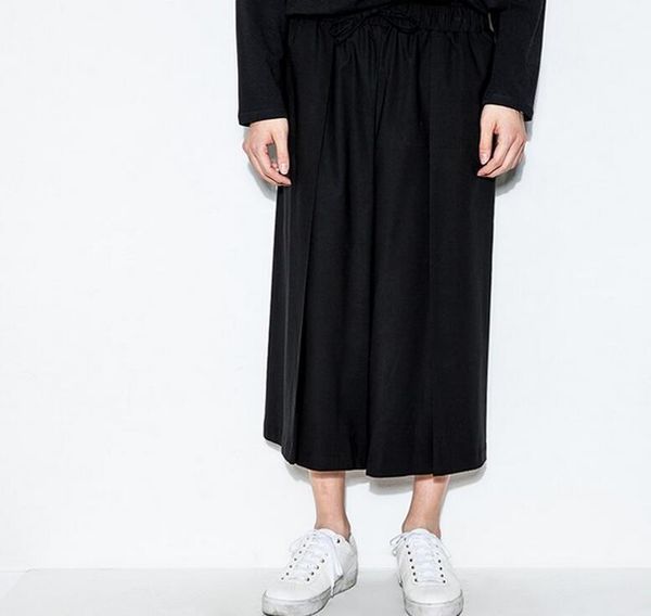 27--38 sell like cakes new men spring/summer fashion eight relaxed joker elastic leisure wide leg pants1, Black
27--38 sell like cakes new men spring/summer fashion eight relaxed joker elastic leisure wide leg pants1, Black