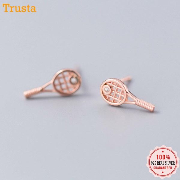 stud trusta 925 sterling silver earring jewelry women's fashion small tennis racket earrings sport gift for girls teens ds1283, Golden;silver
stud trusta 925 sterling silver earring jewelry women's fashion small tennis racket earrings sport gift for girls teens ds1283, Golden;silver