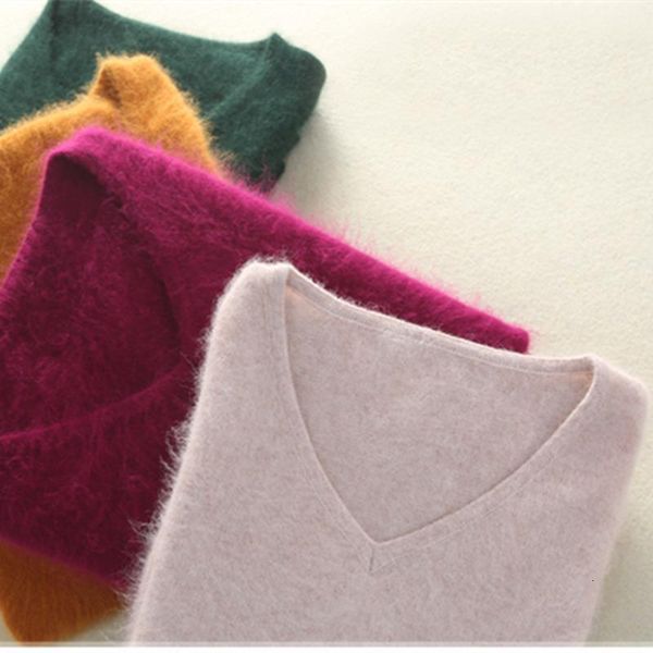 autumn winter women v neck warm pullover 100% pure color mink long cashmere sweaters women knitted soft sweater s 2xl 8 color, White;black
autumn winter women v neck warm pullover 100% pure color mink long cashmere sweaters women knitted soft sweater s 2xl 8 color, White;black