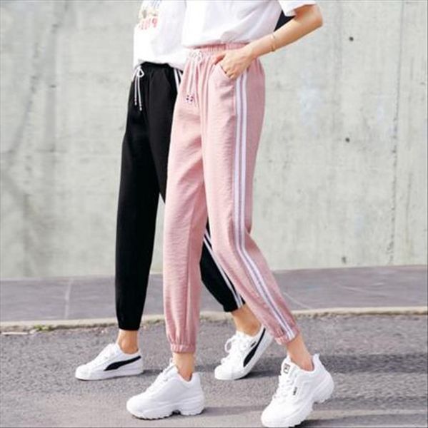 fashion casual sweatpants pants side stripe women loose elastic waist sportswear womens pants new bottoms 2020 drop shipping, Black
fashion casual sweatpants pants side stripe women loose elastic waist sportswear womens pants new bottoms 2020 drop shipping, Black