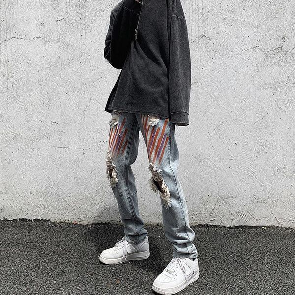 men's jeans man straight casual 2021 autumn winter oversize woman streetwear hip hop korean fashion pants, Blue
men's jeans man straight casual 2021 autumn winter oversize woman streetwear hip hop korean fashion pants, Blue