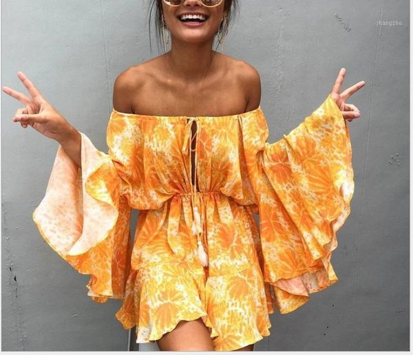 2019 one-neck, off-the-shoulder floral beach jumpsuit1, Black;white
2019 one-neck, off-the-shoulder floral beach jumpsuit1, Black;white