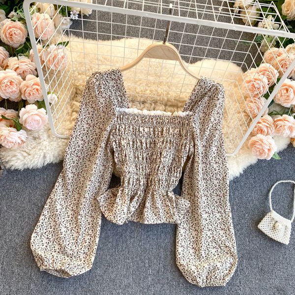 2021 new singiny feminine boho floral blouse lace square neck puff thin sleeves frilly autumn elastic blouses ktp2, White
2021 new singiny feminine boho floral blouse lace square neck puff thin sleeves frilly autumn elastic blouses ktp2, White