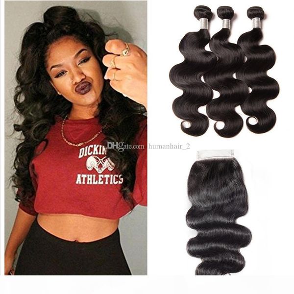 malaysian virgin hair 3 bundles with lace closure 4pcs lot body wave hair with lace closure natural color body wave human hair, Black;brown
malaysian virgin hair 3 bundles with lace closure 4pcs lot body wave hair with lace closure natural color body wave human hair, Black;brown