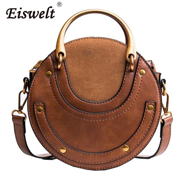 dropshipping fashion circular scrub calfskin pu leather retro metal ring handbag small round shoulder bag women mini circle bag
dropshipping fashion circular scrub calfskin pu leather retro metal ring handbag small round shoulder bag women mini circle bag