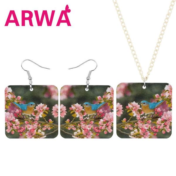 arwa acrylic square robin bird jewelry sets flower animal necklace bird earrings for women girls lover charms gifts decoration, Silver
arwa acrylic square robin bird jewelry sets flower animal necklace bird earrings for women girls lover charms gifts decoration, Silver