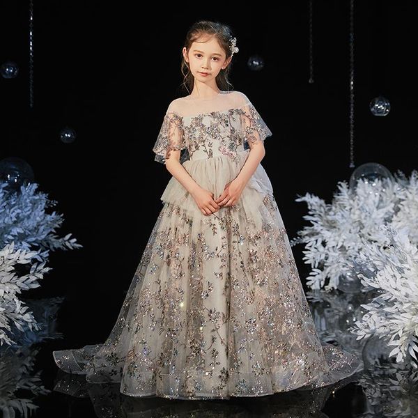 girl's dresses flower girls princess o-neck sequined appliques crystal ball gown floor-length tiered embroidery kids party dress d249, Red;yellow
girl's dresses flower girls princess o-neck sequined appliques crystal ball gown floor-length tiered embroidery kids party dress d249, Red;yellow