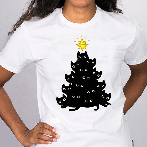women graphic star cat funny gift cartoon 90s merry christmas clothes print lady tees clothing female t shirt t-shirt, White
women graphic star cat funny gift cartoon 90s merry christmas clothes print lady tees clothing female t shirt t-shirt, White