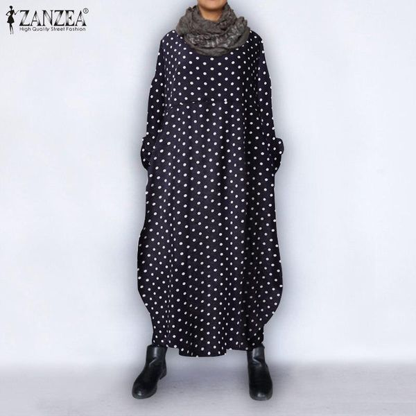 casual dresses spring long sleeve sundress zanzea women o neck ruffles vestido bohemian polka dot printed beach dress female kaftan robe, Black;gray
casual dresses spring long sleeve sundress zanzea women o neck ruffles vestido bohemian polka dot printed beach dress female kaftan robe, Black;gray
