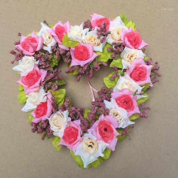 1pc heart shaped pink hanging wreath flower garland with silk ribbon for home door wall decor car decoration wedding flowers1
1pc heart shaped pink hanging wreath flower garland with silk ribbon for home door wall decor car decoration wedding flowers1