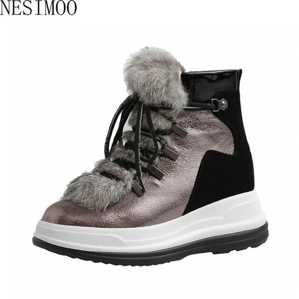 boots nesimoo 2021 keep warm solid snow height increasing zipper lace up women shoes wedge heel cow suede ankle size34-43, Black
boots nesimoo 2021 keep warm solid snow height increasing zipper lace up women shoes wedge heel cow suede ankle size34-43, Black