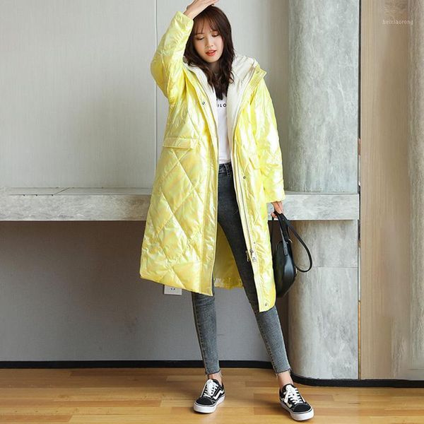 women's jacket 2020 winter new colorful long white duck down loose smooth waterproof false two pieces fashion cotton coat f101, Black
women's jacket 2020 winter new colorful long white duck down loose smooth waterproof false two pieces fashion cotton coat f101, Black