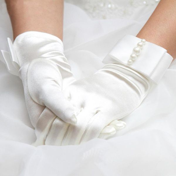 five fingers gloves female short thin bow silk satin pearl 22cm elastic mercerized retro party dress summer uv sunscreen driving mittens l28, Blue;gray
five fingers gloves female short thin bow silk satin pearl 22cm elastic mercerized retro party dress summer uv sunscreen driving mittens l28, Blue;gray
