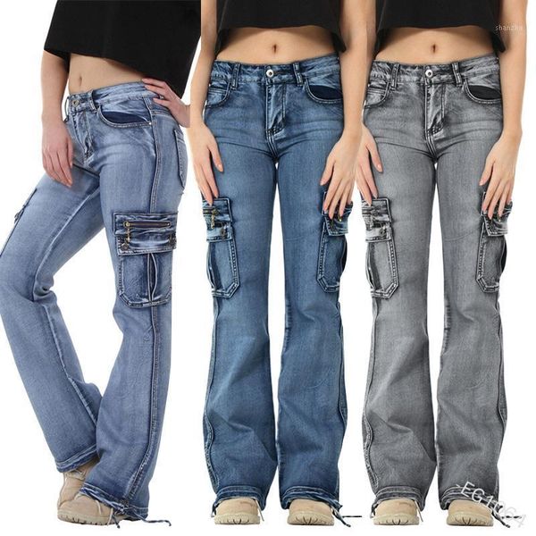 lugentol work jeans women multiple pockets plus size casual fashion straight washed full length pants1, Blue
lugentol work jeans women multiple pockets plus size casual fashion straight washed full length pants1, Blue