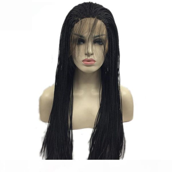 long braided synthetic lace front wigs for black women natural black color lace front braided wig 26 inch
long braided synthetic lace front wigs for black women natural black color lace front braided wig 26 inch