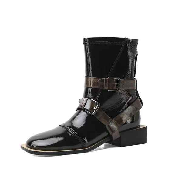 winter fall fashion solid genuine leather toe shoes new female ankle boots size46 g59a, Black
winter fall fashion solid genuine leather toe shoes new female ankle boots size46 g59a, Black