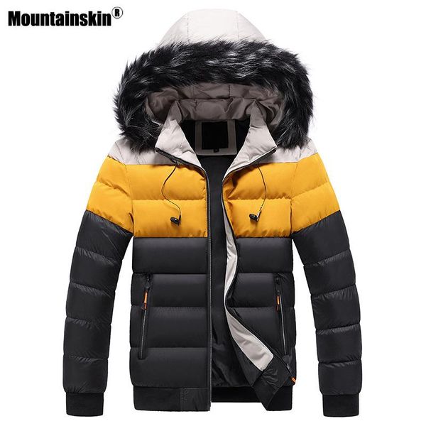 mountainskin mens winter jacket casual men patchwork hooded windbreak slim fit jacket fur collar cotton warm thick parkas mt025, Black
mountainskin mens winter jacket casual men patchwork hooded windbreak slim fit jacket fur collar cotton warm thick parkas mt025, Black