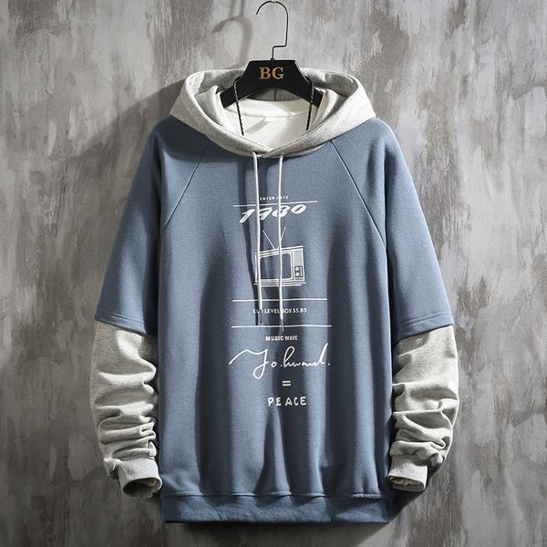korean men's hoodies the television printed men hooded sweatshirts 2020 autumn man casual oversized hoodies pullovers, Black
korean men's hoodies the television printed men hooded sweatshirts 2020 autumn man casual oversized hoodies pullovers, Black