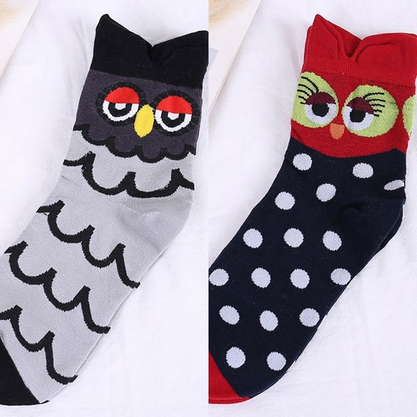 women's cotton and spring and summer new cartoon owl personalized cotton socks mid tube breathable socks bh484, Black
women's cotton and spring and summer new cartoon owl personalized cotton socks mid tube breathable socks bh484, Black