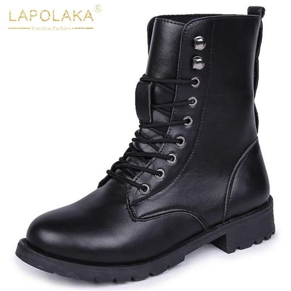 boots lapolaka fashion square heels ankle woman shoes lace up concise ins dropship spring autumn laides, Black
boots lapolaka fashion square heels ankle woman shoes lace up concise ins dropship spring autumn laides, Black