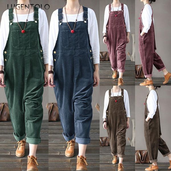 women's pants & capris lugentolo overalls women corduroy solid casual long suspenders pocket plus size straight loose, Black;white
women's pants & capris lugentolo overalls women corduroy solid casual long suspenders pocket plus size straight loose, Black;white
