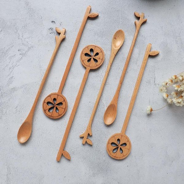 spoons novelty wooden milk honey mixing spoon long handle teaspoon cutlery coffee stiring stick tableware kitchen accessories
spoons novelty wooden milk honey mixing spoon long handle teaspoon cutlery coffee stiring stick tableware kitchen accessories