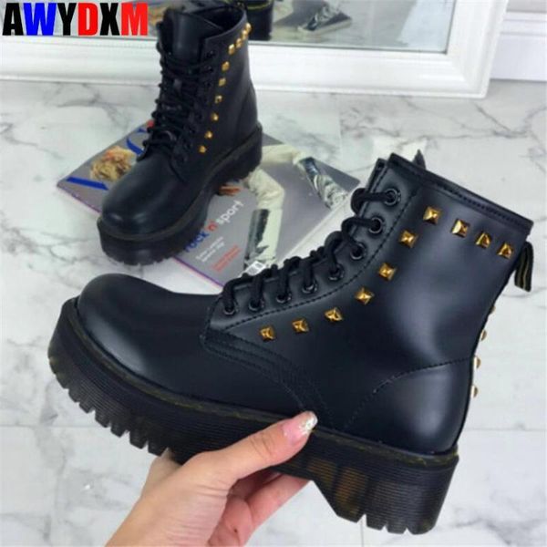 boots women's short fashion chunky platform motorcycle autumn winter lace up leather shoes female ankle 1, Black
boots women's short fashion chunky platform motorcycle autumn winter lace up leather shoes female ankle 1, Black
