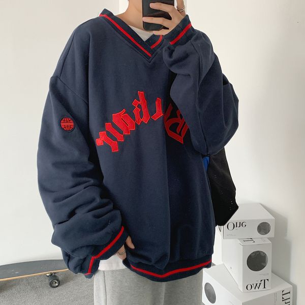 more 2021 new velvet autumn in low-cut male jacket european and american high street hip sweater baseball uniform gen5, Black
more 2021 new velvet autumn in low-cut male jacket european and american high street hip sweater baseball uniform gen5, Black