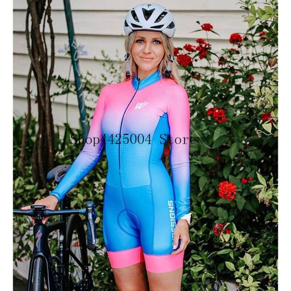 racing sets 2021 pro team triathlon suit women's long sleeve cycling jersey skinsuit jumpsuit maillot ropa ciclismo set pink gel, Black;blue
racing sets 2021 pro team triathlon suit women's long sleeve cycling jersey skinsuit jumpsuit maillot ropa ciclismo set pink gel, Black;blue