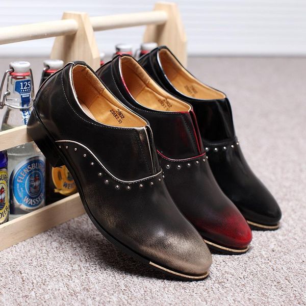 new imitate patchwork rivets 2020 men's oxford shoes slip-on casual busines pointed toes size48 male dress shoes homme classique, Black
new imitate patchwork rivets 2020 men's oxford shoes slip-on casual busines pointed toes size48 male dress shoes homme classique, Black