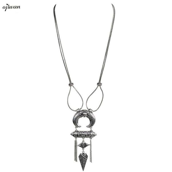 pendant necklaces bohemian tribal necklace for women long statement boho jewelry, Silver
pendant necklaces bohemian tribal necklace for women long statement boho jewelry, Silver