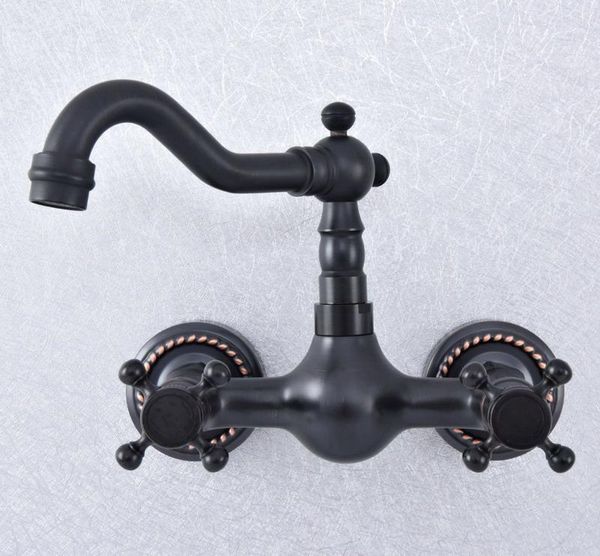 wall mounted bathroom kitchen faucet dual handle black bronze and cold water tap 360 swivel spout kitchen mixer tap lsf7241
wall mounted bathroom kitchen faucet dual handle black bronze and cold water tap 360 swivel spout kitchen mixer tap lsf7241