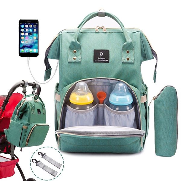 maternity bags usb interface baby diaper waterproof mom large capacity nappy nursing bag travel backpack y200107
maternity bags usb interface baby diaper waterproof mom large capacity nappy nursing bag travel backpack y200107