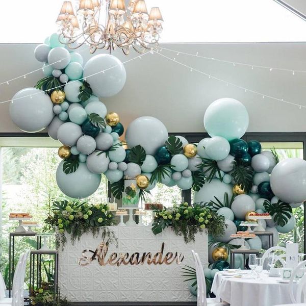 diy dark green balloon garland arch kit gold gray teal blue balloons for birthday baby shower weddings party decoration1
diy dark green balloon garland arch kit gold gray teal blue balloons for birthday baby shower weddings party decoration1