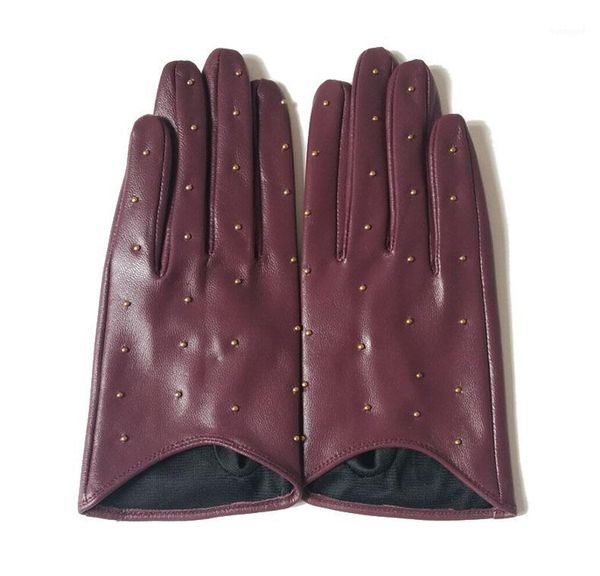 five fingers gloves 2021 half palm glove studs pins rivets driving fashion genuine real goat leather women mittens g5941, Blue;gray
five fingers gloves 2021 half palm glove studs pins rivets driving fashion genuine real goat leather women mittens g5941, Blue;gray