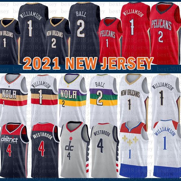 2021 new basketball jersey washington wizards new mens orleans pelicans zion 1 williamson lonzo 2 ball russell 4 westbrook blue, Black;red
2021 new basketball jersey washington wizards new mens orleans pelicans zion 1 williamson lonzo 2 ball russell 4 westbrook blue, Black;red